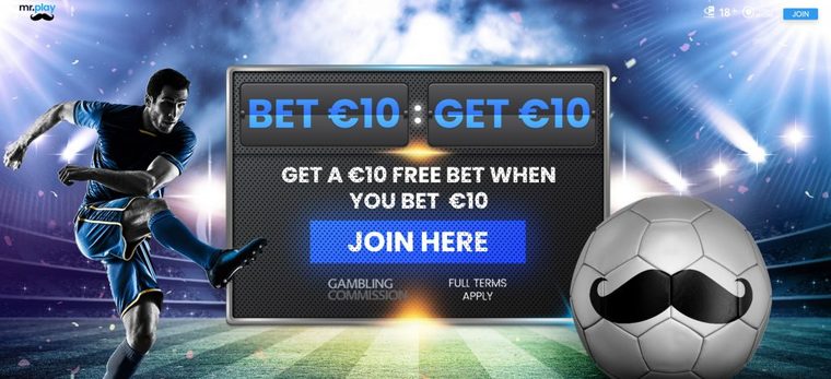 mr.play irish free bet